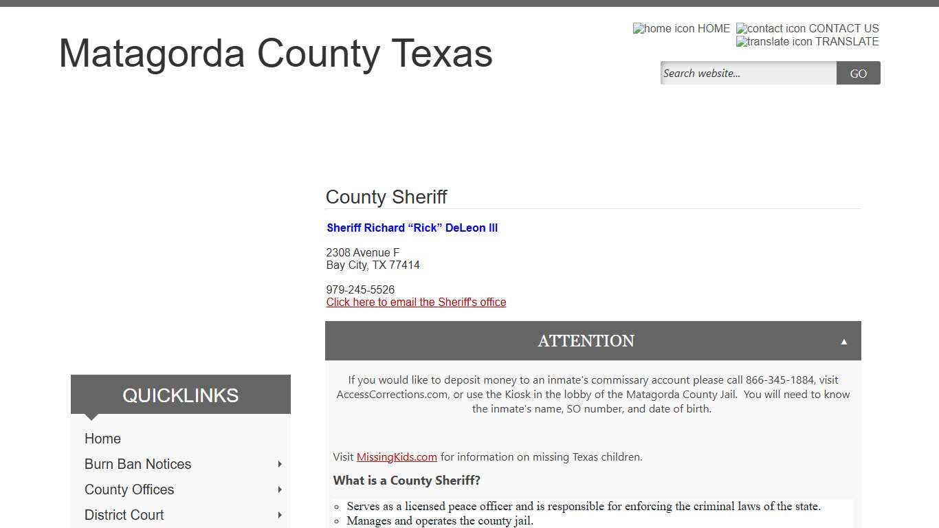 Matagorda County, Texas